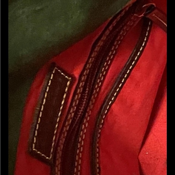 Dooney & Bourke Cognac Leather Shoulder Bag with Braided Strap - Picture 8 of 8